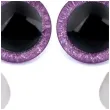 oczka bezpieczne brokatowe fioletowe stoklasa 20 mm 2 szt