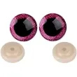 oczka bezpieczne brokatowe rozowe stoklasa 25 mm 2 szt