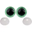 oczka bezpieczne brokatowe zielone stoklasa 20 mm 2 szt