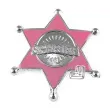 odznaka gwiazda szeryfa rozowa