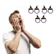 okulary halloweenowe kapelusze wiedzmy fioletowe 3 szt