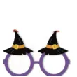 okulary halloweenowe kapelusze wiedzmy fioletowe 3 szt