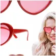 okulary na walentynki serduszka czerwone partydeco
