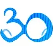 okulary party 30 urodziny niebieskie godan