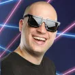 okulary party 8 bit pixel czarne gadgetmaster