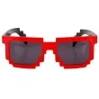 okulary party 8 bit pixel czerwone gadgetmaster
