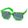 okulary party 8 bit pixel zielone gadgetmaster