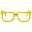okulary party 8 bit pixel zolte godan