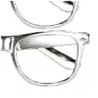 okulary party bibliotekarka retro srebrne boland 3 szt
