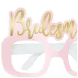okulary party bride to be papierowe rozowo zloty mix unique 4 szt