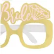 okulary party bride to be papierowe rozowo zloty mix unique 4 szt