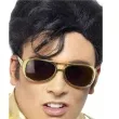 okulary party elvis presley zlote smiffys