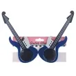 okulary party gitary niebieskie funny fashion