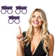okulary party halloween fioletowe partypal 3 szt