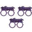 okulary party halloween fioletowe partypal 3 szt