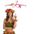 okulary party hawajski mix hello aloha 6 szt