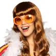 okulary party hipis retro pomaranczowy boland