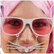 okulary party krolik z wasami carnivaltoys
