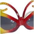 okulary party motyl zolto czerwony tamipol