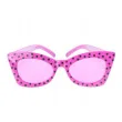 okulary party pink with black