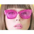 okulary party pink with black