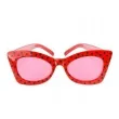 okulary party red with black