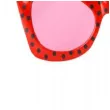 okulary party red with black