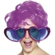 okulary party serca jumbo purpurowe smiffys