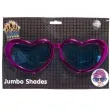 okulary party serca jumbo purpurowe smiffys