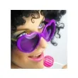 okulary party serduszka purpurowe