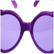 okulary party serduszka purpurowe