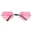 okulary party serduszka rozowe funny fashion