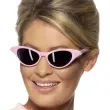 okulary party styl rock n roll rozowe smiffys