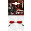 okulary party wampir halloween czerwony widmann