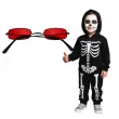 okulary party wampir halloween czerwony widmann