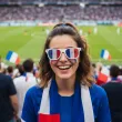 okulary plastikowe flaga francji na mundial mecz dzien jezykow do szkoly