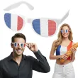 okulary plastikowe flaga francji na mundial mecz dzien jezykow do szkoly