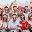 okulary plastikowe flaga polski na mundial mecz marsz swieto konstytucji niepodleglosci