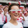 okulary plastikowe flaga polski na mundial mecz marsz swieto konstytucji niepodleglosci