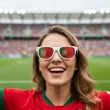 okulary plastikowe flaga portugalii na mundial mecz dzien jezykow do szkoly
