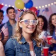 okulary plastikowe flaga usa na mundial mecz dzien jezykow do szkoly stany zjednoczone