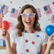 okulary plastikowe flaga usa na mundial mecz dzien jezykow do szkoly stany zjednoczone