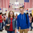 okulary plastikowe flaga usa na mundial mecz dzien jezykow do szkoly stany zjednoczone