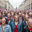 okulary plastikowe flaga wielkiej brytanii na mundial mecz dzien jezykow do szkoly anglia uk