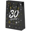 opakowanie na prezenty papierowa torba prezentowa 30 urodziny glamour 25x17x7 cm
