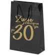 opakowanie na prezenty torba prezentowa 30 urodziny zycie zaczyna sie po 30 32x24x9 cm