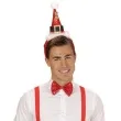 opaska party jingle bells czerwony zestaw opaska mucha widmann