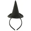opaska party kapelusik czarownicy z kamyczykami czarna godan