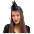 opaska party kapelusik z welonem czarna carnival toys