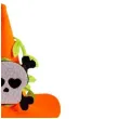 opaska party kapelusz czarownicy halloween z czaszka pomaranczowy carnival toys